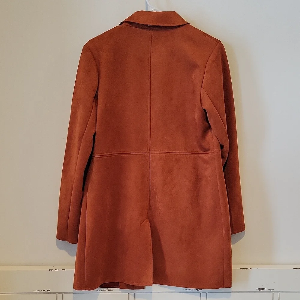 Tahari Women's Rust Trench Coat - Picture 5 of 10